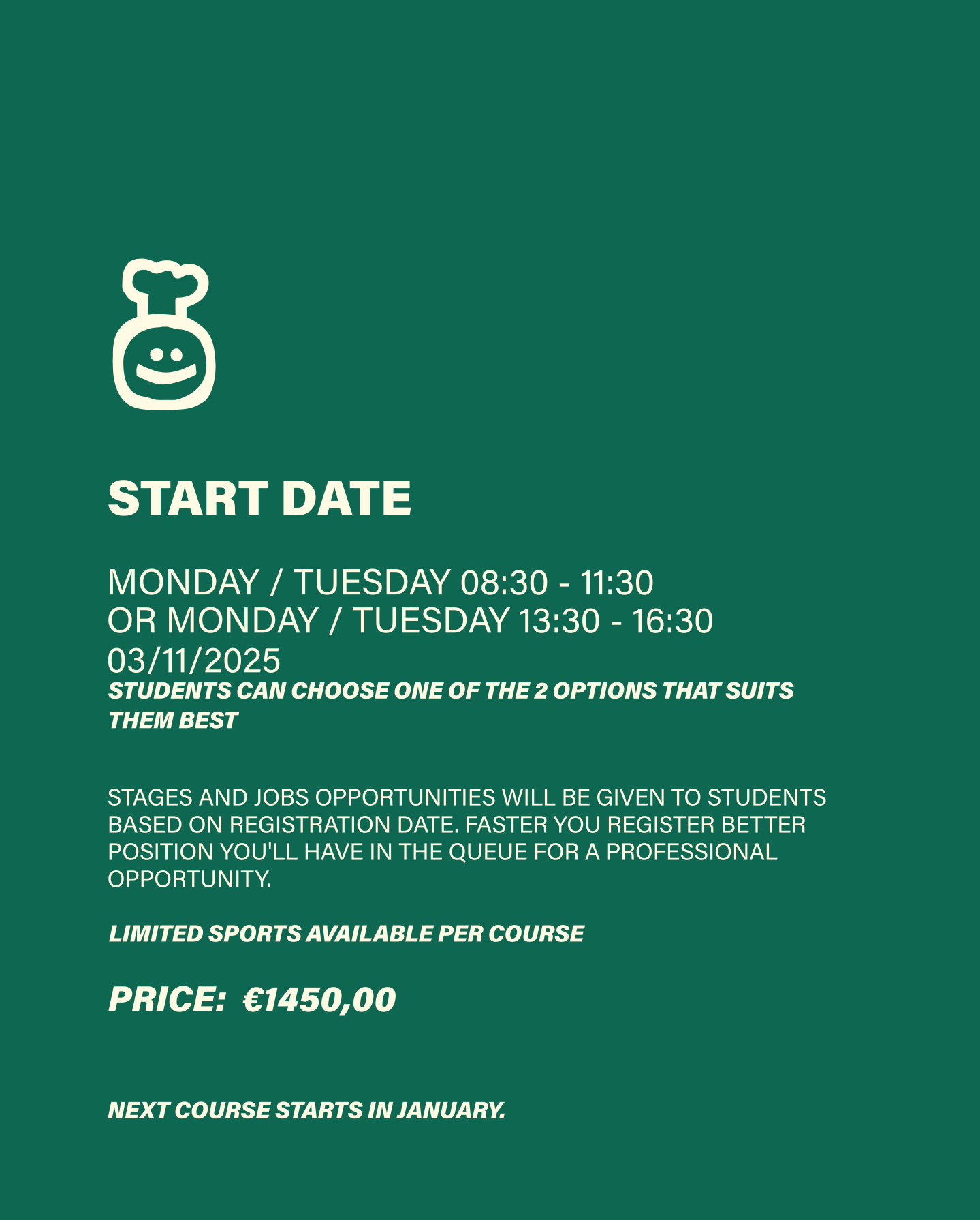 COOK NOW COURSE (Cork City)